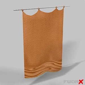 3d model curtains
