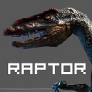 3d raptor dinosaur model
