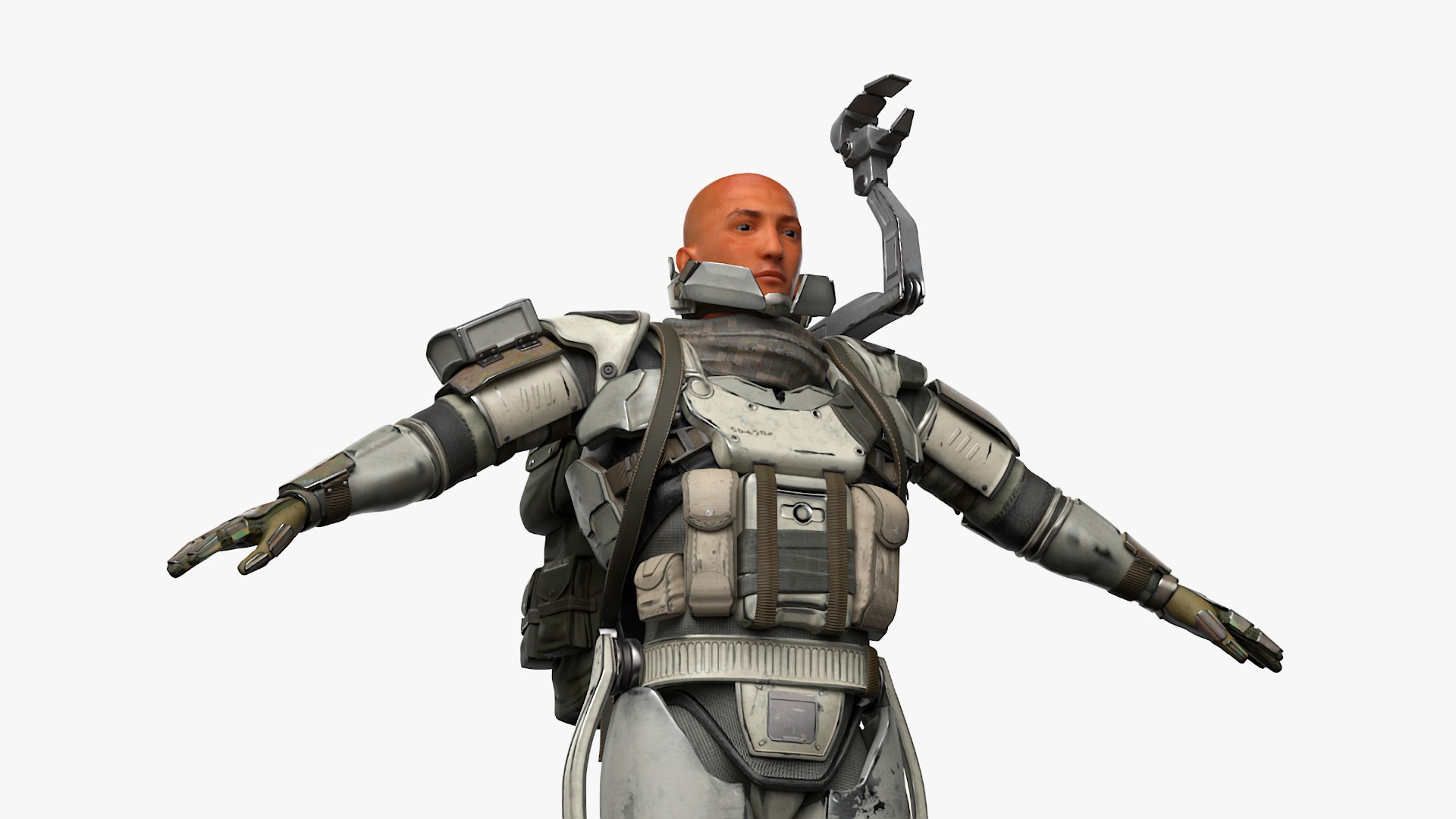 Exoskeleton Soldier With Rifle 3D Model - TurboSquid 2307406