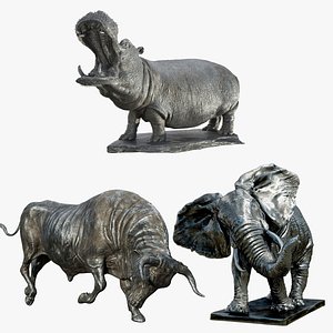 3D Animals Statue Collection