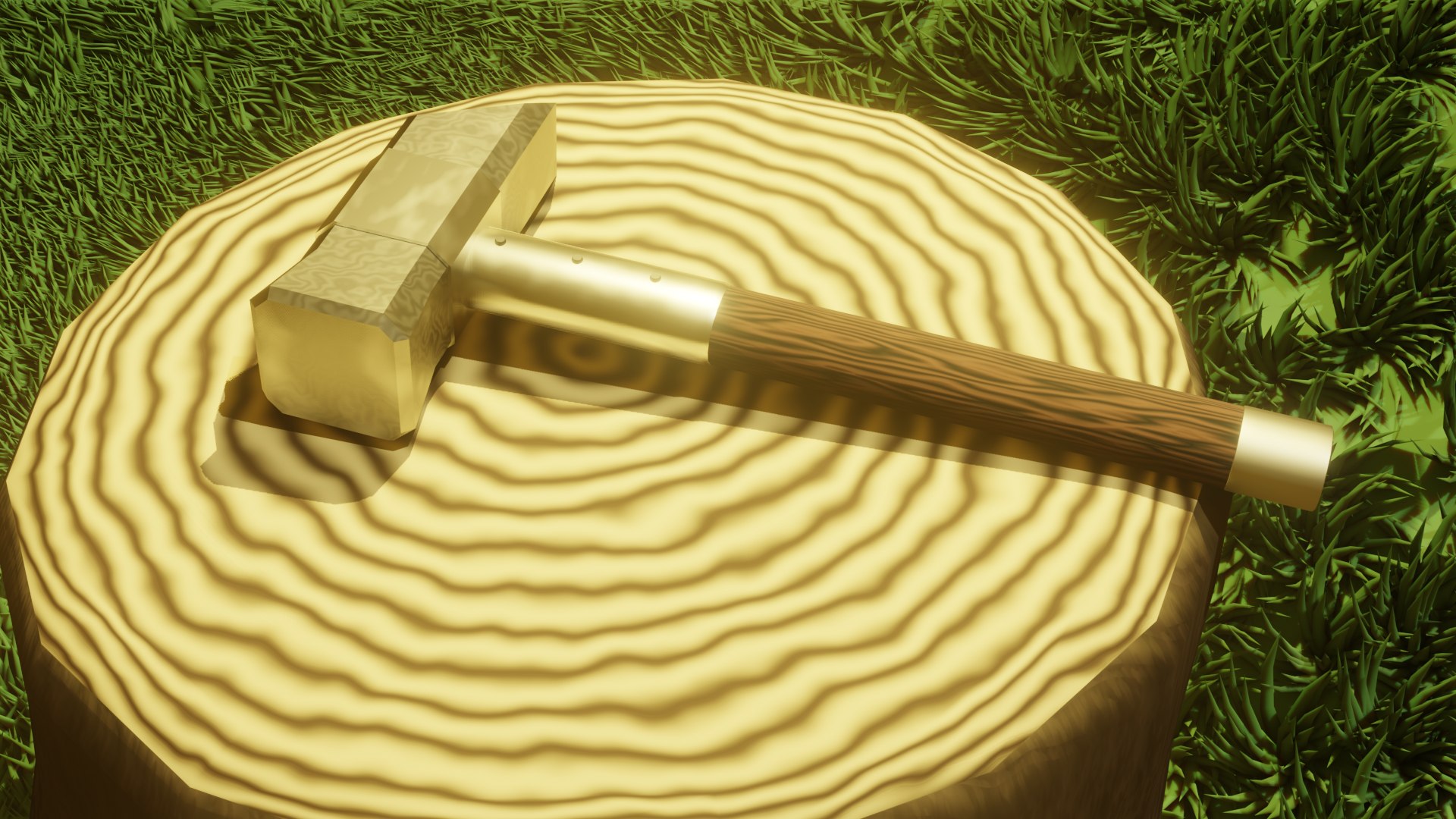 3D model Simple Fantasy Light Hammer TurboSquid 2136464