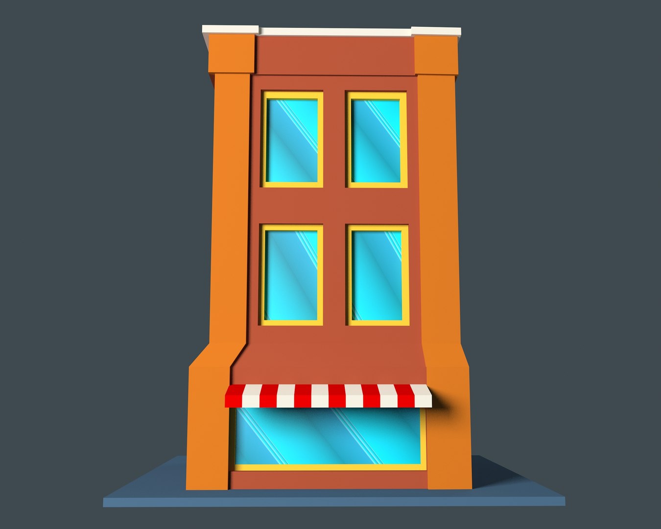 cartoon building 3D https://p.turbosquid.com/ts-thumb/s5/uADT7b/aYH4QoWV/03/jpg/1533729267/1920x1080/fit_q87/b76f7a04c3777c3e336f8ea52328d039601927e6/03.jpg