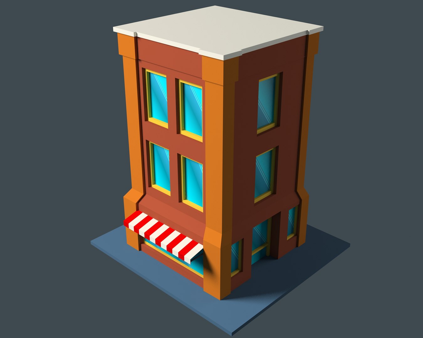cartoon building 3D https://p.turbosquid.com/ts-thumb/s5/uADT7b/kVqEszlW/04/jpg/1533729327/1920x1080/fit_q87/cd3727533d46f0932431c1d504a74994b40381b8/04.jpg