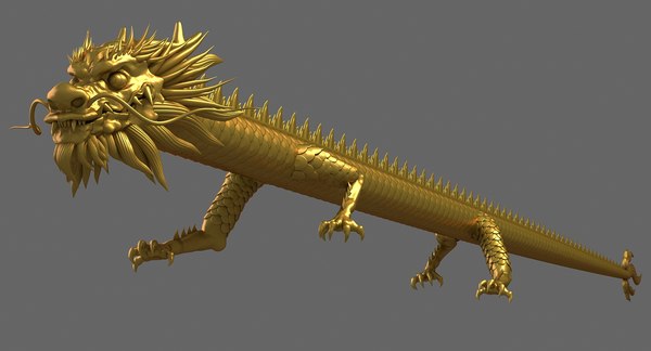 Ancient dragon chinese 3D model - TurboSquid 1174453