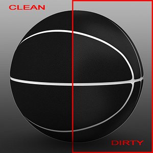 Black basketball ball