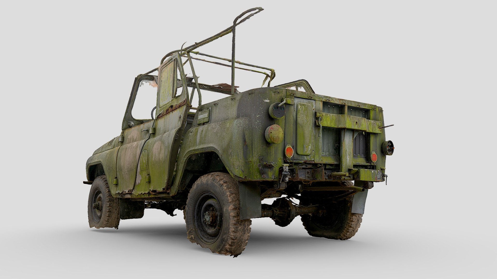 UAZ 469B - wreck 02 RAW scan 3D model https://p.turbosquid.com/ts-thumb/s6/DeqdAv/JM/5/jpg/1739781421/1920x1080/fit_q87/3abdcbfac55c8d405a183d6d2d4017ec9fc49042/5.jpg