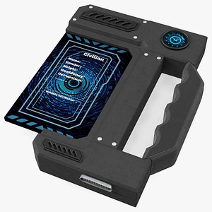New Sci-Fi Phone Device Black 3D