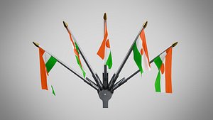 3D Wall Mount Flags 5 Of Niger