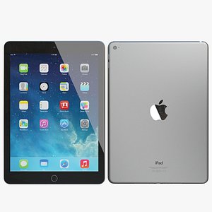 3d model realistic apple ipad air
