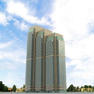 3d highrise building model