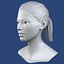Asian Female Head 3d Model