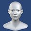 Asian Female Head 3d Model