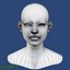 Asian Female Head 3d Model