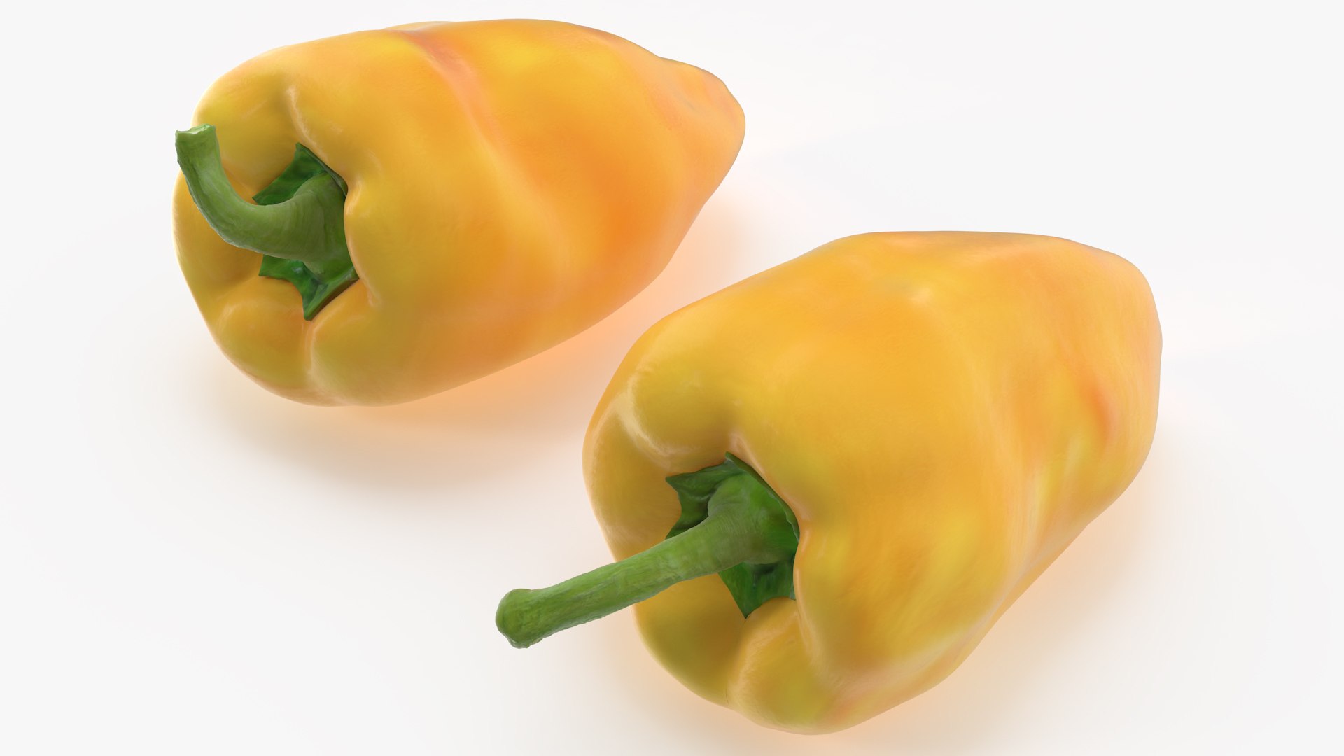 Sweet Long Pepper Yellow 3D model preview