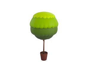 3D tree pot model
