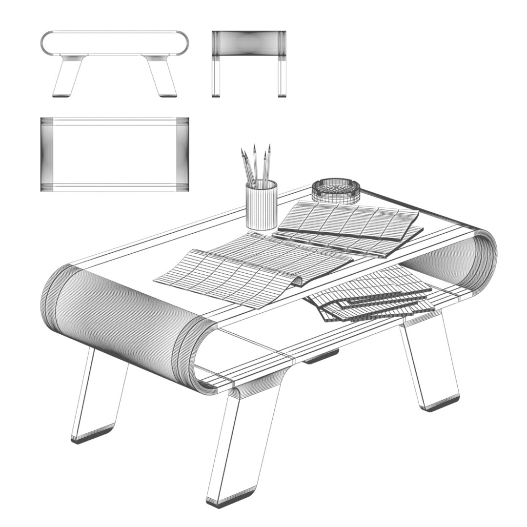 Plywood Table Model TurboSquid 1256708