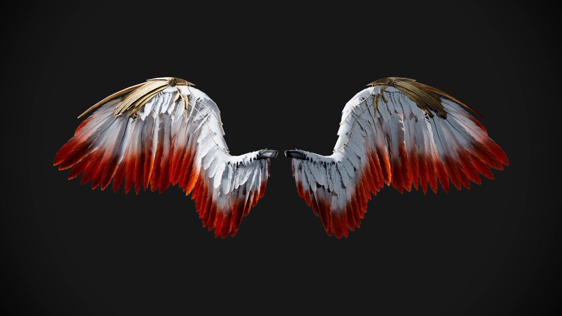 3D Model Animated Angel Wings - TurboSquid 2527839