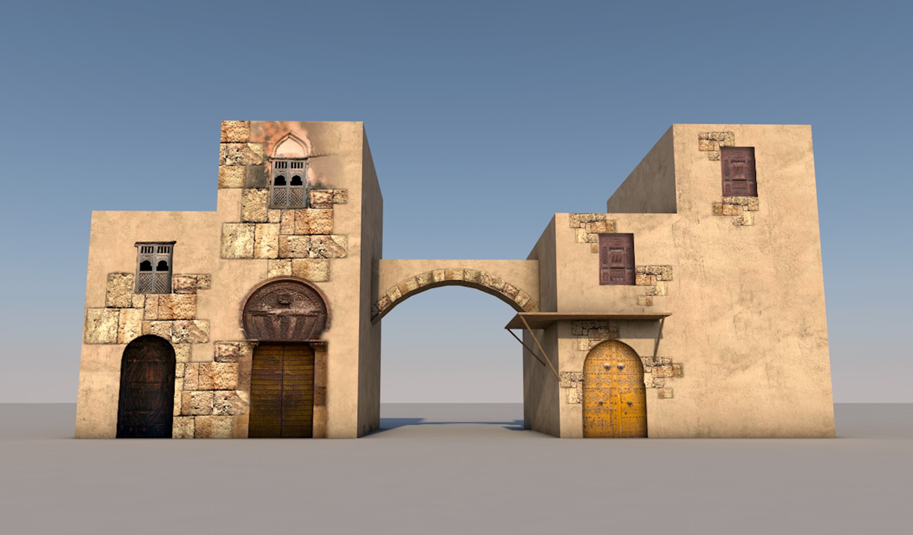 Arabic Houses 3d 3ds