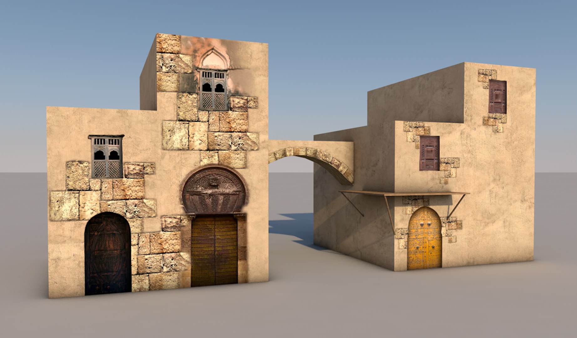 Arabic Houses 3d 3ds