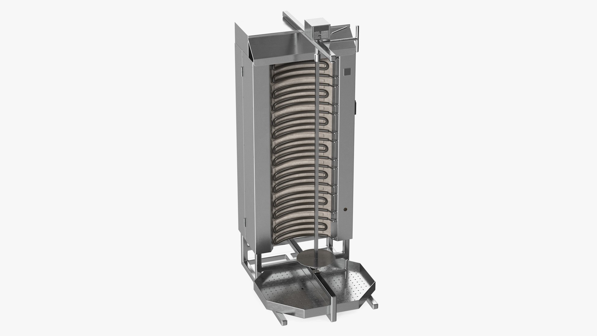 Vertical Rotisserie Grill For Doner Kebab 3D model preview