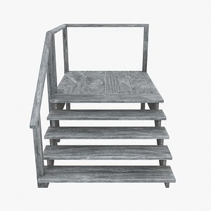 Old Stairs 3D model