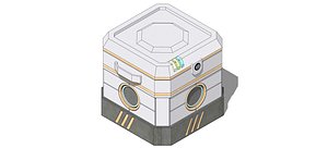 Sci fi Small crate 002