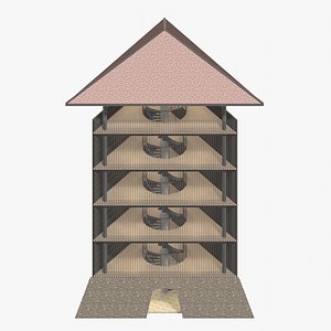 Tropical pavilion 26A86 3D model