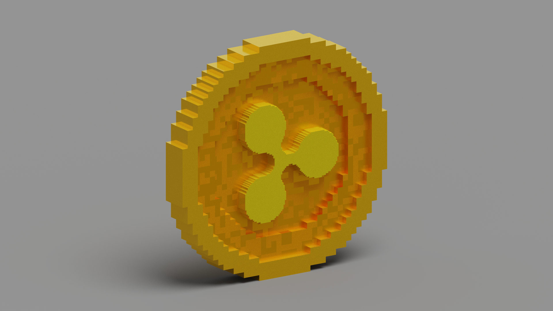 3d Model Voxel Ripple Coin - Turbosquid 1854917