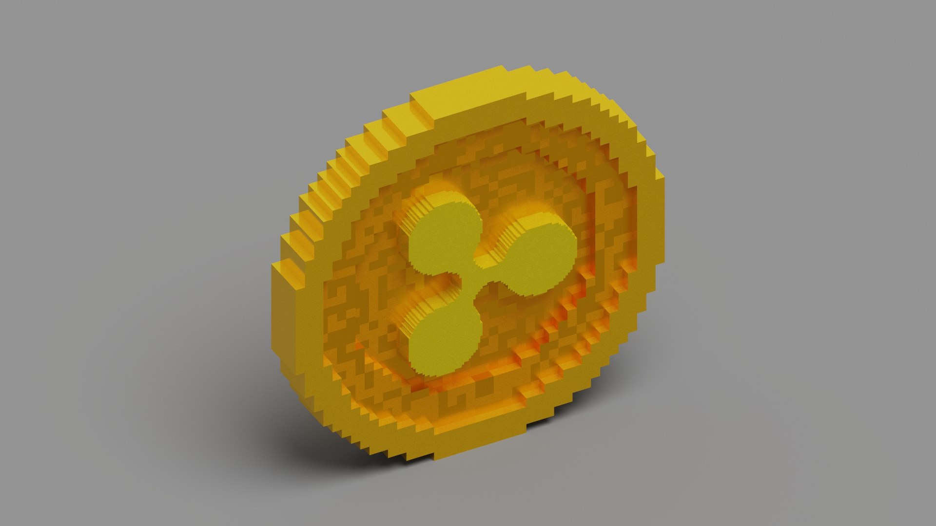 3d Model Voxel Ripple Coin - Turbosquid 1854917