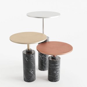 3D rossato arredamenti claridge tables model