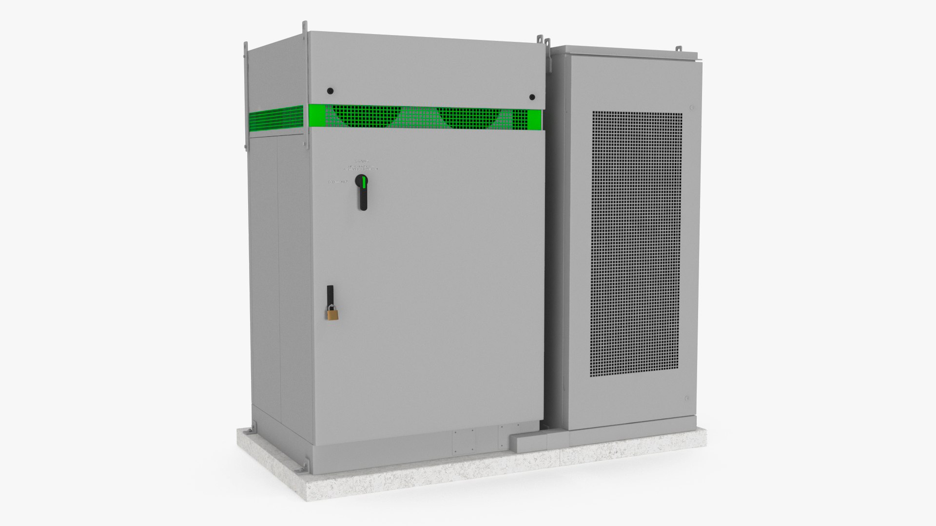 Energy Storage System Grey 3D model preview