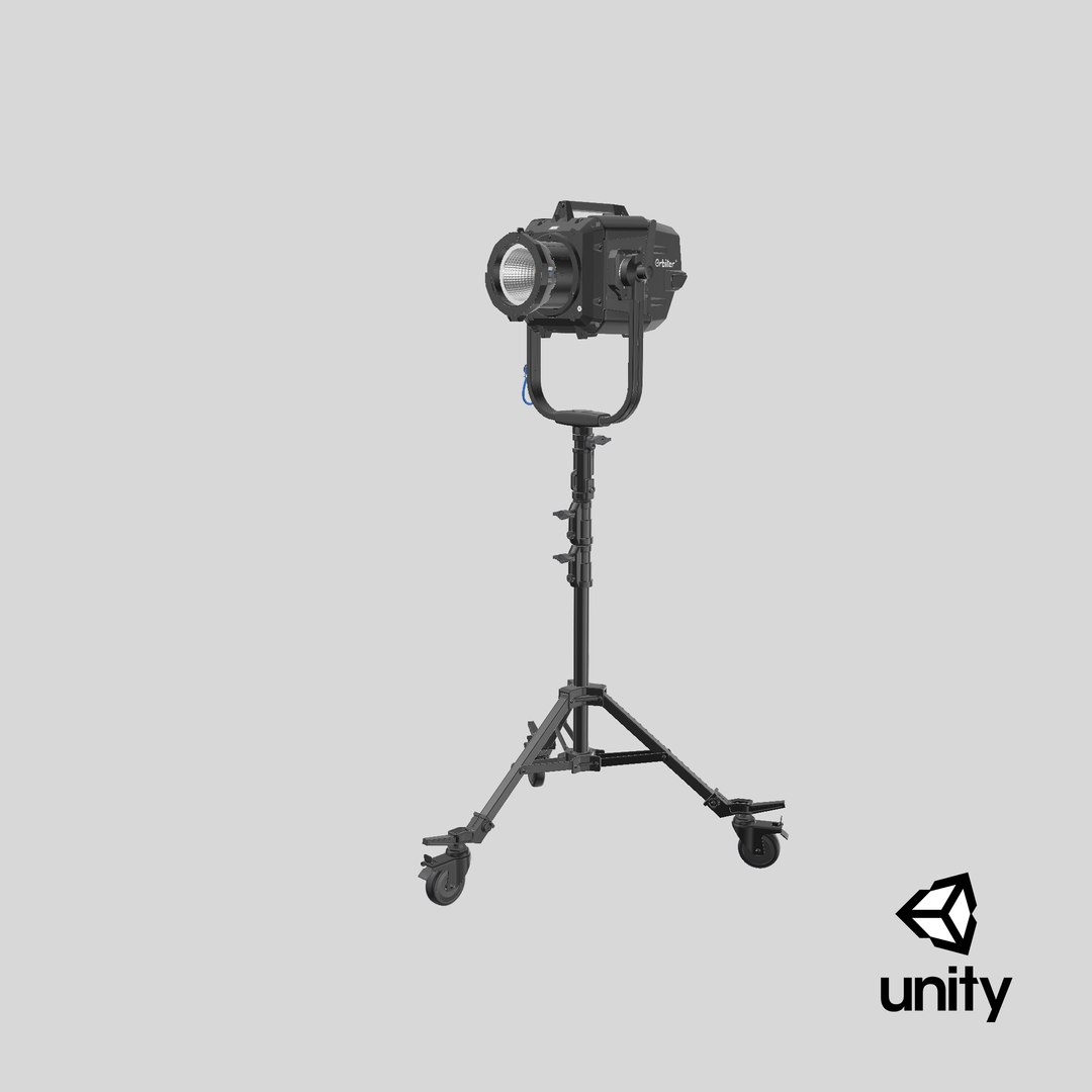 3D ARRI Orbiter Professional LED Fixture with Tripod model https://p.turbosquid.com/ts-thumb/s6/nqVFik/sg/stemcell_unity_render/png/1688121813/1920x1080/fit_q87/e72730f071cd6c3d20fa77545e023e5c50a00d77/stemcell_unity_render.jpg