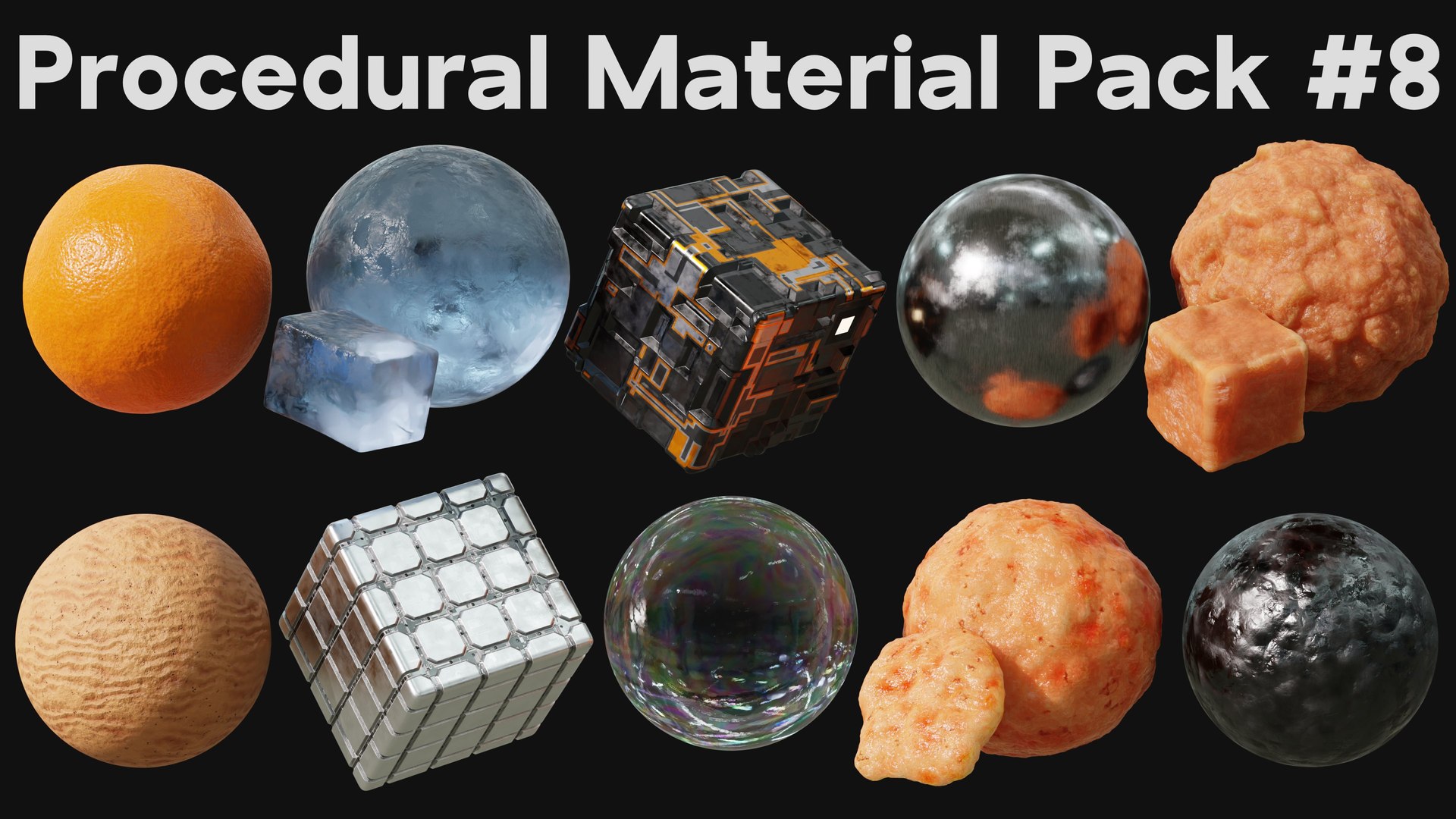 Blender Procedural Material Pack 8 3D https://p.turbosquid.com/ts-thumb/s6/och9rt/ag/proceduralmaterialpack8withtitle2/jpg/1654361730/1920x1080/fit_q87/9a3a4a05bb9b8e91a8b734e36d9ef85fb5323ac0/proceduralmaterialpack8withtitle2.jpg