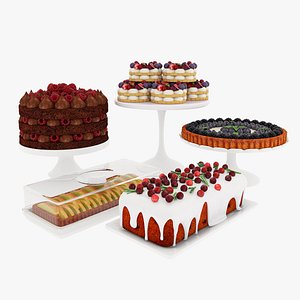 Fruit berry cake collection 2 model