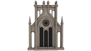 3D Gothic Window model