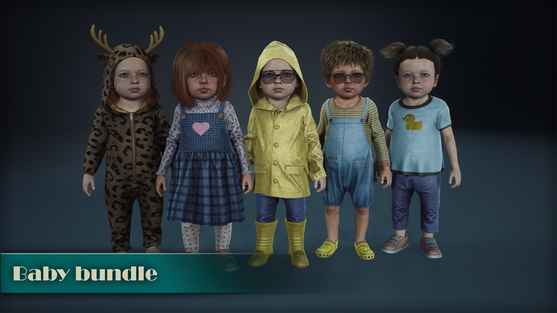 3D Model Baby Bundle - TurboSquid 2530001