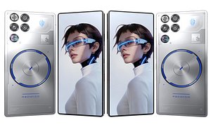 3D ZTE nubia RedMagic 11S Pro Plus Silver