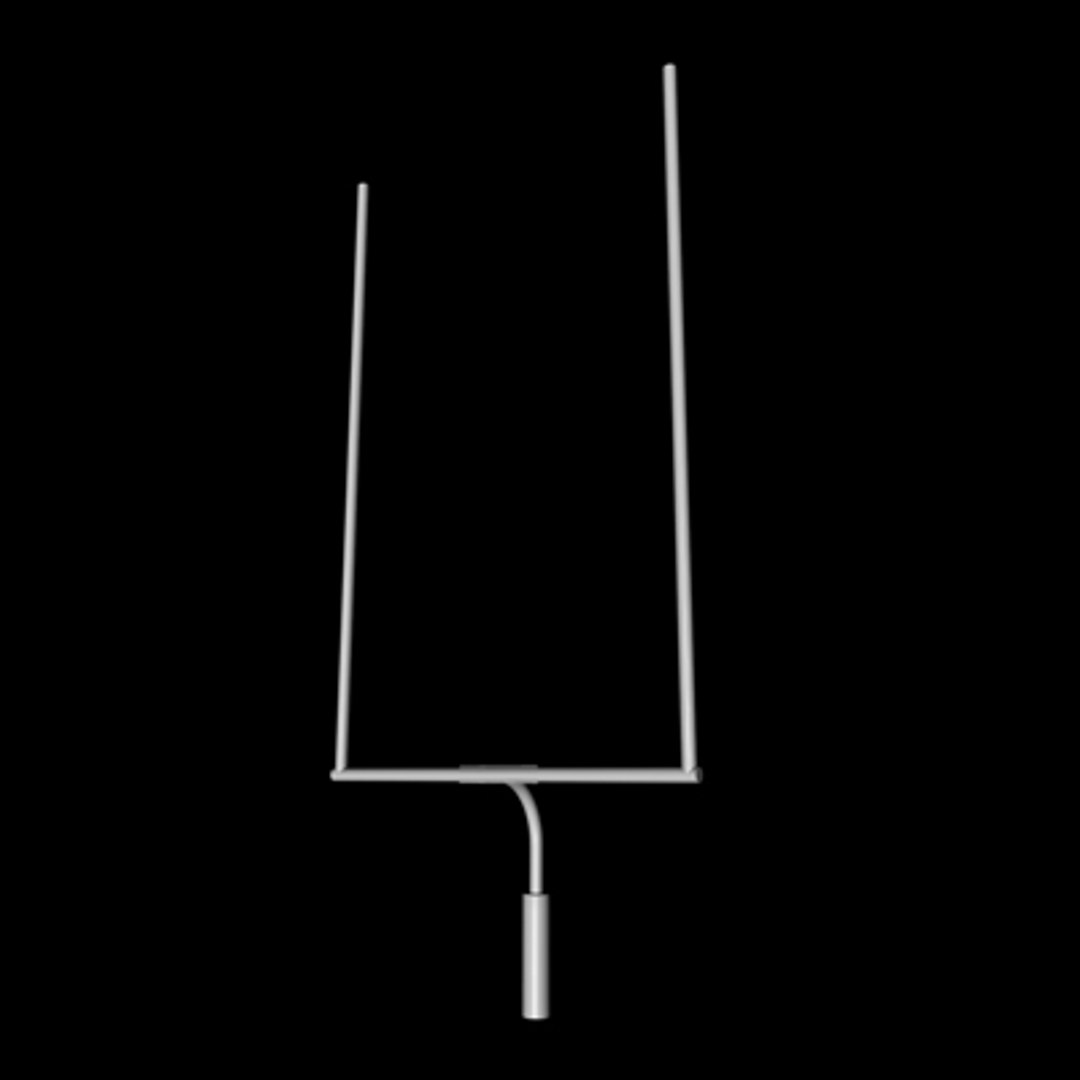 football goal posts 3d model