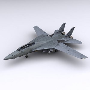 3d f-14 fighter jet f-14b model