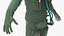 Jet Fighter Pilot in Advanced Flight Suit A-Pose