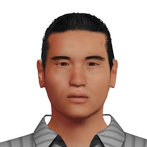Rigged Adult Asian Male