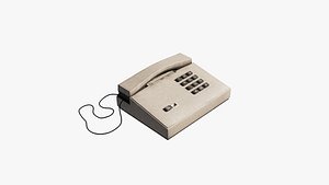 3D Old Office Phone model