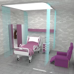 Hospital Room 7 3D model