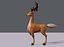deer v02 cartoon animal 3D model