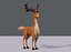 deer v02 cartoon animal 3D model