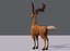 deer v02 cartoon animal 3D model