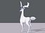 deer v02 cartoon animal 3D model