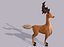 deer v02 cartoon animal 3D model