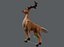 deer v02 cartoon animal 3D model