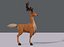 deer v02 cartoon animal 3D model